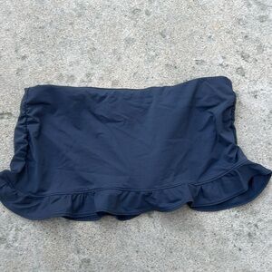 Athleta Grey Ruffle Undie Lined Swim Skirt Size M